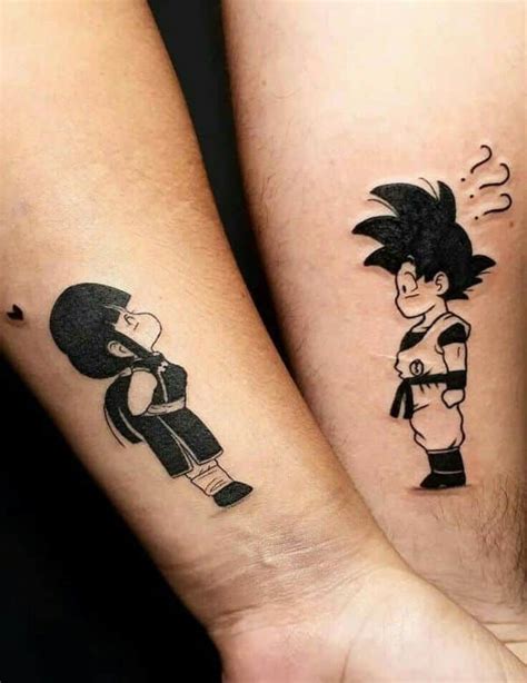 Tatuajes de dragon ball para parejas